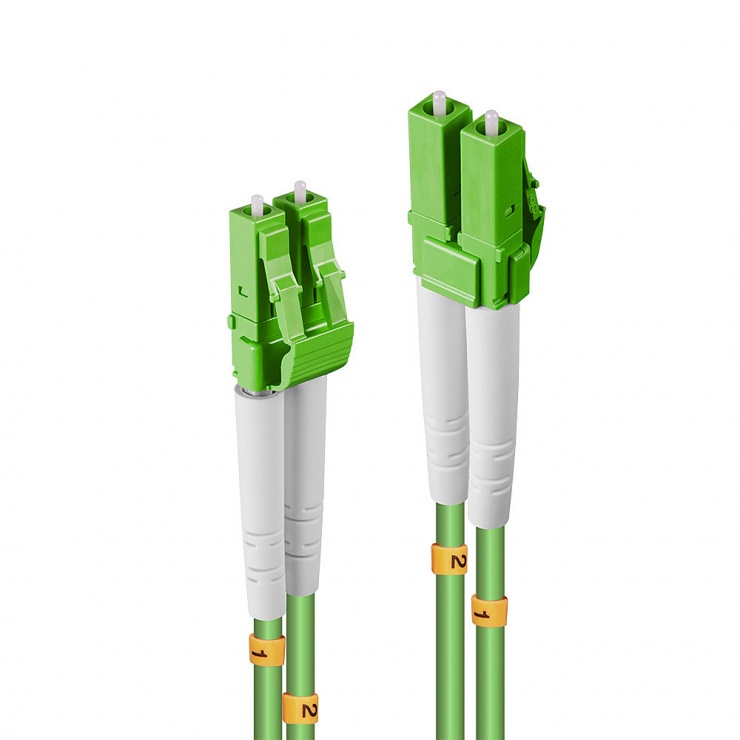Imagine Cablu fibra optica duplex Multimode LC - LC OM5 verde 10m, Lindy L46314